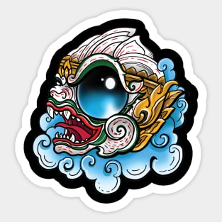 Hanuman Black Sticker